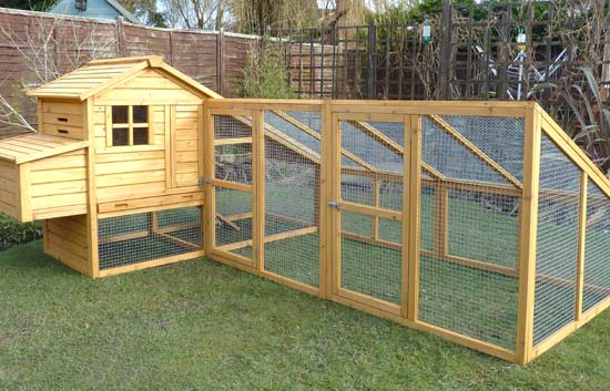 Sussex chicken coop with double run