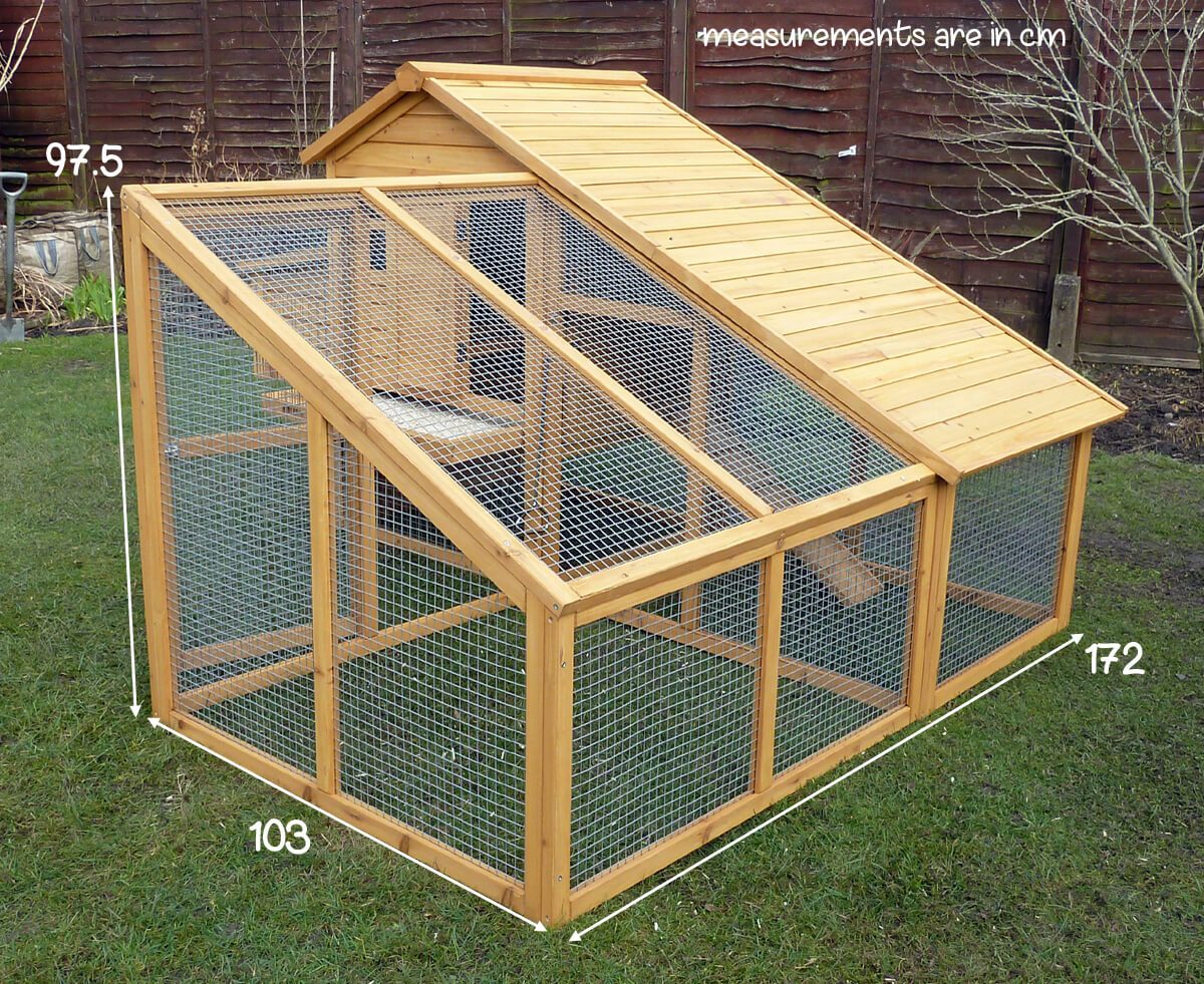 large chicken coop and run