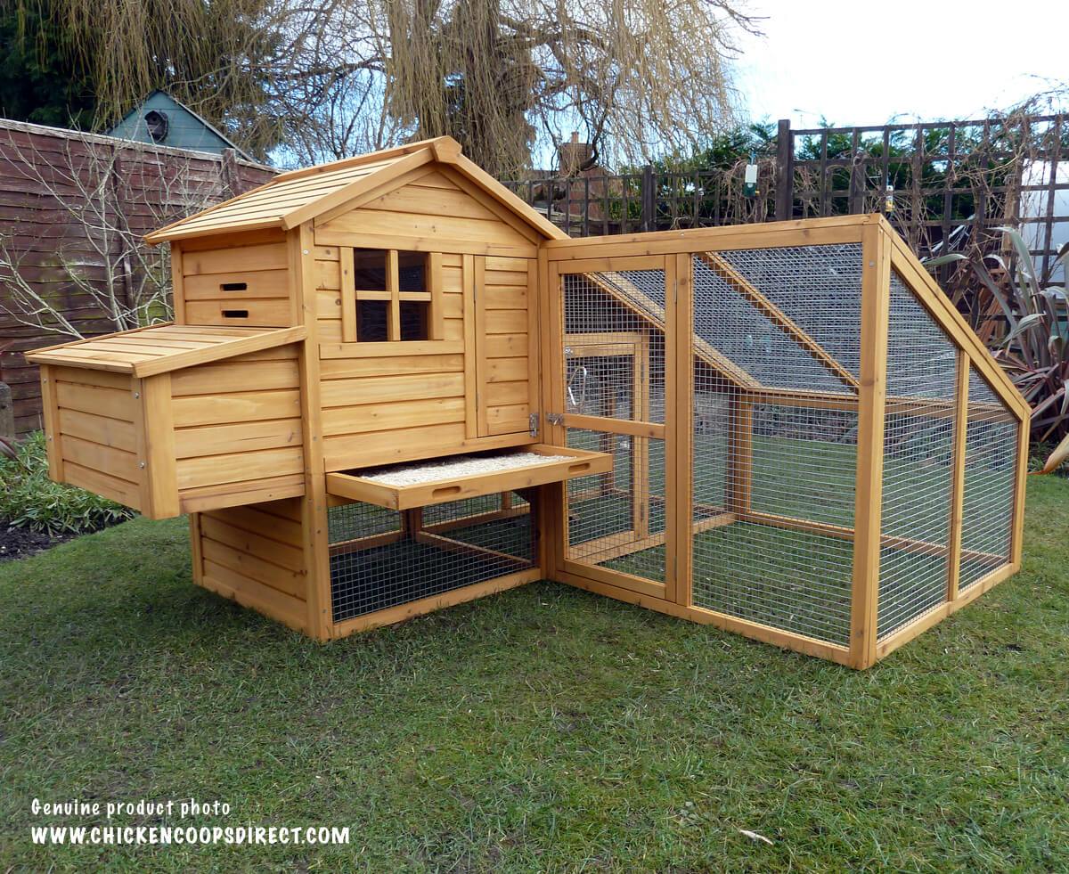 large chicken coop and run