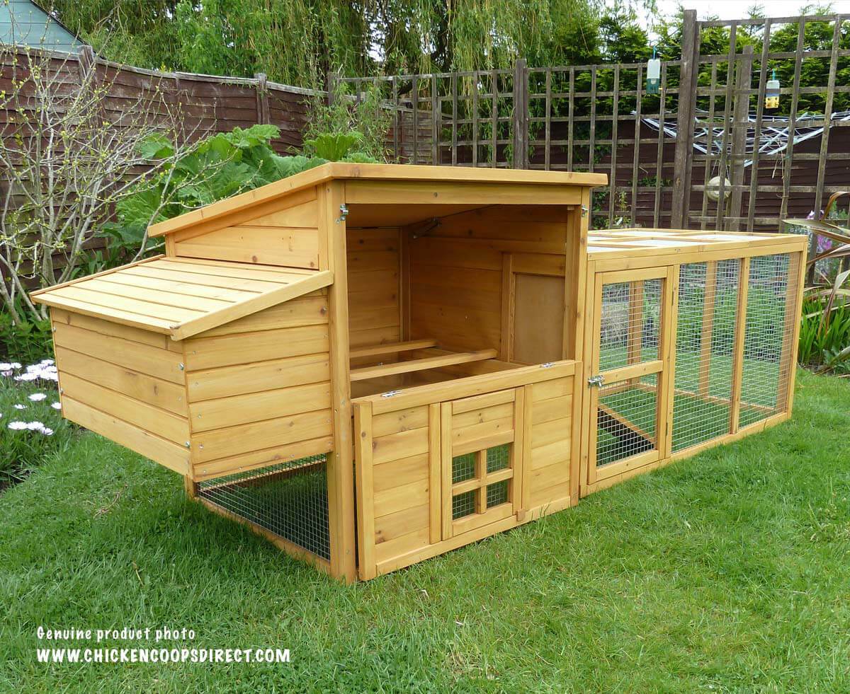 Dorset coop with front panel removed