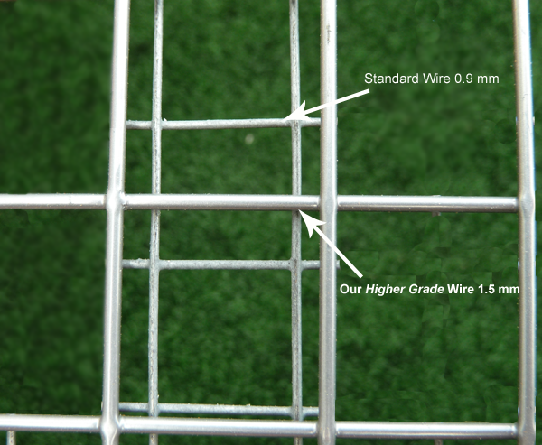 Our chicken run wire is thicker